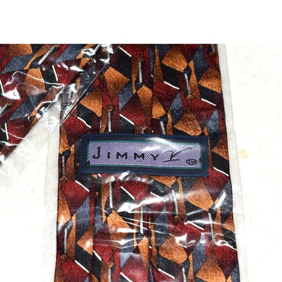 NIP Jerry Rice Collection "Jimmy" 100% Silk Trendy Geo Design Snazzy Tie - Picture 2 of 4